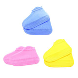 Maxbell Silicone Overshoes Rain Waterproof Shoe Covers Boot Cover Protector Blue M