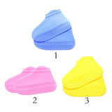 Maxbell Silicone Overshoes Rain Waterproof Shoe Covers Boot Cover Protector Blue L