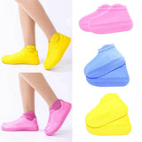 Maxbell Silicone Overshoes Rain Waterproof Shoe Covers Boot Cover Protector Blue L