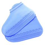 Maxbell Silicone Overshoes Rain Waterproof Shoe Covers Boot Cover Protector Blue L