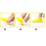 Maxbell Silicone Overshoes Rain Waterproof Shoe Covers Boot Cover Protector Yellow M
