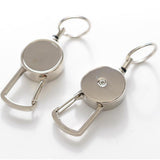 Maxbell Maxbell Metal Retractable Key Chain Recoil Keyring Heavy Duty w/23.6 inch Wire Rope