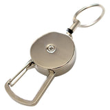 Maxbell Maxbell Metal Retractable Key Chain Recoil Keyring Heavy Duty w/23.6 inch Wire Rope
