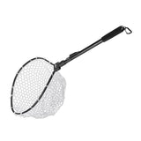 Maxbell 2x Premium Fishing Landing Net Catch and Release Net &Foldable Pole Black