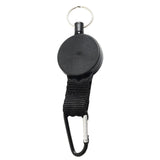 Maxbell Maxbell Heavy Duty Key Holder Carabiner Buckle with Steel Cable Keyrings Black