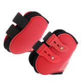 Maxbell Maxbell 1 Pair Horse Leg Boots Hind or Front Leg Tendon Protect Wraps Red Hind Foot