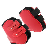 Maxbell Maxbell 1 Pair Horse Leg Boots Hind or Front Leg Tendon Protect Wraps Red Hind Foot