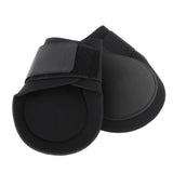 Maxbell Maxbell 1 Pair Horse Leg Boots Hind or Front Leg Protect Wraps  Black Hind Foot