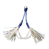 Maxbell 2x Jig Hooks Fishing Hooks Barbed Hooks Assist Hooks in Solid Ring