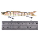 Maxbell Maxbell Artificial Fishing Swim Bait Simulate Life-like Multi Jointed Fish Lure 3