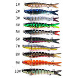 Maxbell Maxbell Artificial Fishing Swim Bait Simulate Life-like Multi Jointed Fish Lure 8
