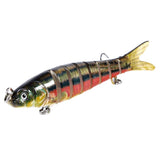 Maxbell Maxbell Artificial Fishing Swim Bait Simulate Life-like Multi Jointed Fish Lure 8