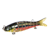 Maxbell Maxbell Artificial Fishing Swim Bait Simulate Life-like Multi Jointed Fish Lure 8