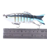 Maxbell Maxbell Multi Jointed Fishing Lure Bionic Bait Swimbait Lifelike Eel Tackle  Pink
