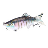 Maxbell Maxbell Multi Jointed Fishing Lure Bionic Bait Swimbait Lifelike Eel Tackle  Pink