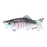 Maxbell Maxbell Multi Jointed Fishing Lure Bionic Bait Swimbait Lifelike Eel Tackle  Pink