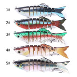 Maxbell Maxbell Multi Jointed Fishing Lure Bionic Bait Swimbait Lifelike Eel Tackle  Pink