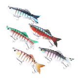 Maxbell Maxbell Multi Jointed Fishing Lure Bionic Bait Swimbait Lifelike Eel Tackle  Pink