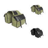 Maxbell Maxbell Canvas Cycling Bicycle Double Pannier Mountain Bike Rear Bag Black