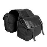 Maxbell Maxbell Canvas Cycling Bicycle Double Pannier Mountain Bike Rear Bag Black