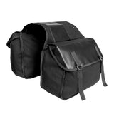 Maxbell Maxbell Canvas Cycling Bicycle Double Pannier Mountain Bike Rear Bag Black