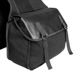 Maxbell Maxbell Canvas Cycling Bicycle Double Pannier Mountain Bike Rear Bag Black