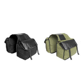 Maxbell Maxbell Canvas Cycling Bicycle Double Pannier Mountain Bike Rear Bag Black