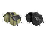 Maxbell Maxbell Canvas Cycling Bicycle Double Pannier Mountain Bike Rear Bag Black