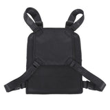 Maxbell Maxbell Adjustable Chest Rig Bag Multifunctional Front Pack with Vest Design Black