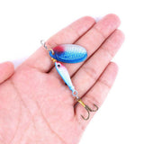 Maxbell Maxbell 1 Pack Colorful Sequins Baits Spinnerbait with Treble Hooks Freshwater 01