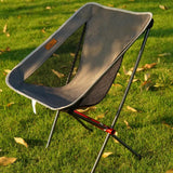 Maxbell Lightweight Camping Folding Chair Portable Camp Lounge Chair Gray