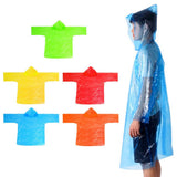 Maxbell Maxbell Disposable Raincoat Portable Hooded Rain Cover for Camping Fishing Yellow