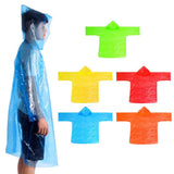 Maxbell Maxbell Disposable Raincoat Portable Hooded Rain Cover for Camping Fishing Yellow