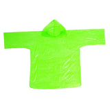 Maxbell Disposable Raincoat Portable Hooded Rain Cover for Camping Fishing Green