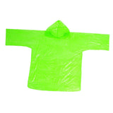 Maxbell Disposable Raincoat Portable Hooded Rain Cover for Camping Fishing Green