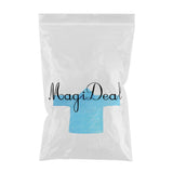 Maxbell Disposable Raincoat Portable Hooded Rain Cover for Camping Fishing Blue