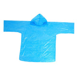 Maxbell Disposable Raincoat Portable Hooded Rain Cover for Camping Fishing Blue