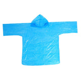 Maxbell Disposable Raincoat Portable Hooded Rain Cover for Camping Fishing Blue
