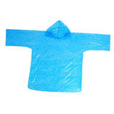 Maxbell Disposable Raincoat Portable Hooded Rain Cover for Camping Fishing Blue