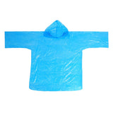 Maxbell Disposable Raincoat Portable Hooded Rain Cover for Camping Fishing Blue