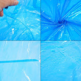 Maxbell Disposable Raincoat Portable Hooded Rain Cover for Camping Fishing Blue