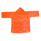 Maxbell Disposable Raincoat Portable Hooded Rain Cover for Camping Fishing Orange