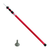 Maxbell Maxbell Aluminum Alloy 3 Section Tent Rod Pole Replacement Hiking Camping 2.3m Red