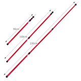 Maxbell Maxbell Aluminum Alloy 3 Section Tent Rod Pole Replacement Hiking Camping 2.3m Red