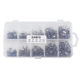 Maxbell Maxbell 200Pcs Fishing Swivels Barrel Swivel with Interlock Snap Connectors
