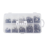 Maxbell Maxbell 200Pcs Fishing Swivels Barrel Swivel with Interlock Snap Connectors