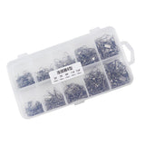 Maxbell Maxbell 200Pcs Fishing Swivels Barrel Swivel with Interlock Snap Connectors