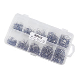 Maxbell Maxbell 200Pcs Fishing Swivels Barrel Swivel with Interlock Snap Connectors