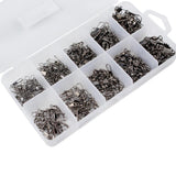 Maxbell Maxbell 200Pcs Fishing Swivels Barrel Swivel with Interlock Snap Connectors