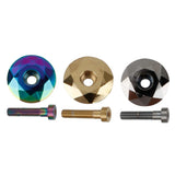 Maxbell Maxbell Alloy Bike Stem Headset Top Cap Threadless Cover and Steel Bolt Multicolor